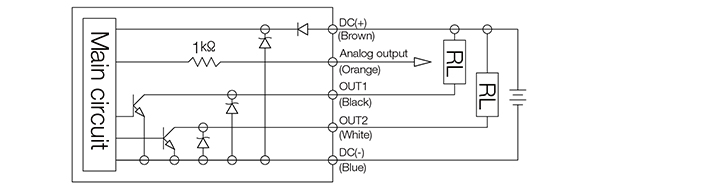 NPN and Analog output