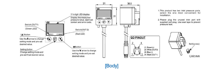 VP20: Body - Dimensions